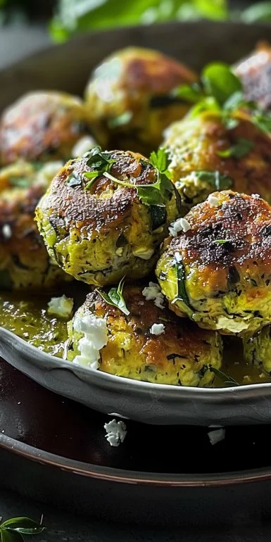 Zucchini and Feta Vegetarian Meatballs 6 Zucchini and Feta Vegetarian Meatballs